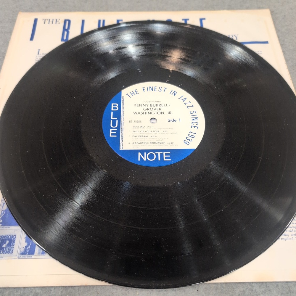 Kenny Burrell Grover Washington Jr Togethering Vinyl LP Blue Note BT 85106 1985 - Picture 6 of 7